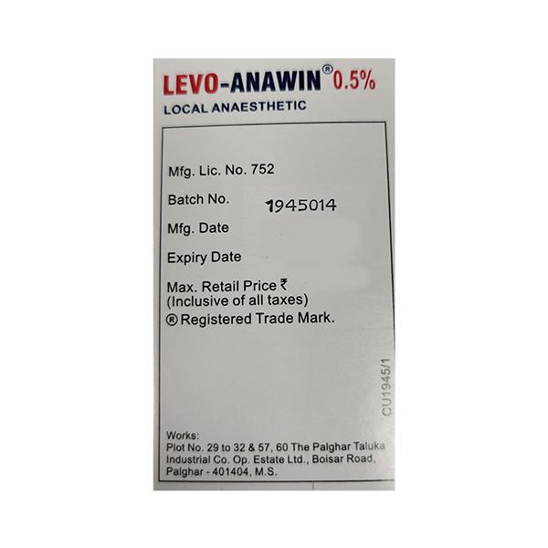 LEVO ANAWIN 0.5% Injection 20ml - Global Surgicals