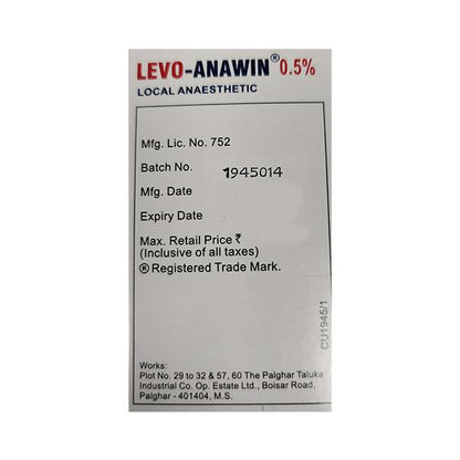 LEVO ANAWIN 0.5% Injection 20ml - Global Surgicals