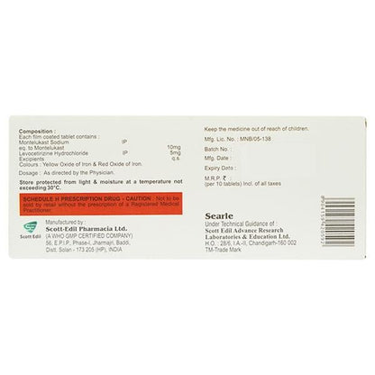 LEVOMONT LC Tablet 10's - Global Surgicals