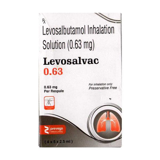 LEVOSALVAC 0.63 Respules 5X2.5ml - Global Surgicals