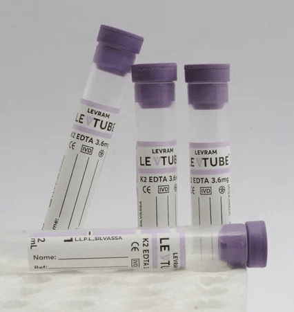 Levram Lev - Tube K2 EDTA Vacuum Blood Collection Tube - Global Surgicals