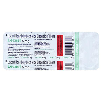 LEZEST 5 Dispersible Tablet 10's - Global Surgicals