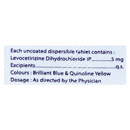 LEZEST 5 Dispersible Tablet 10's - Global Surgicals