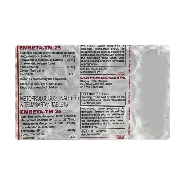 Embeta TM 25mg Tablet 15'S