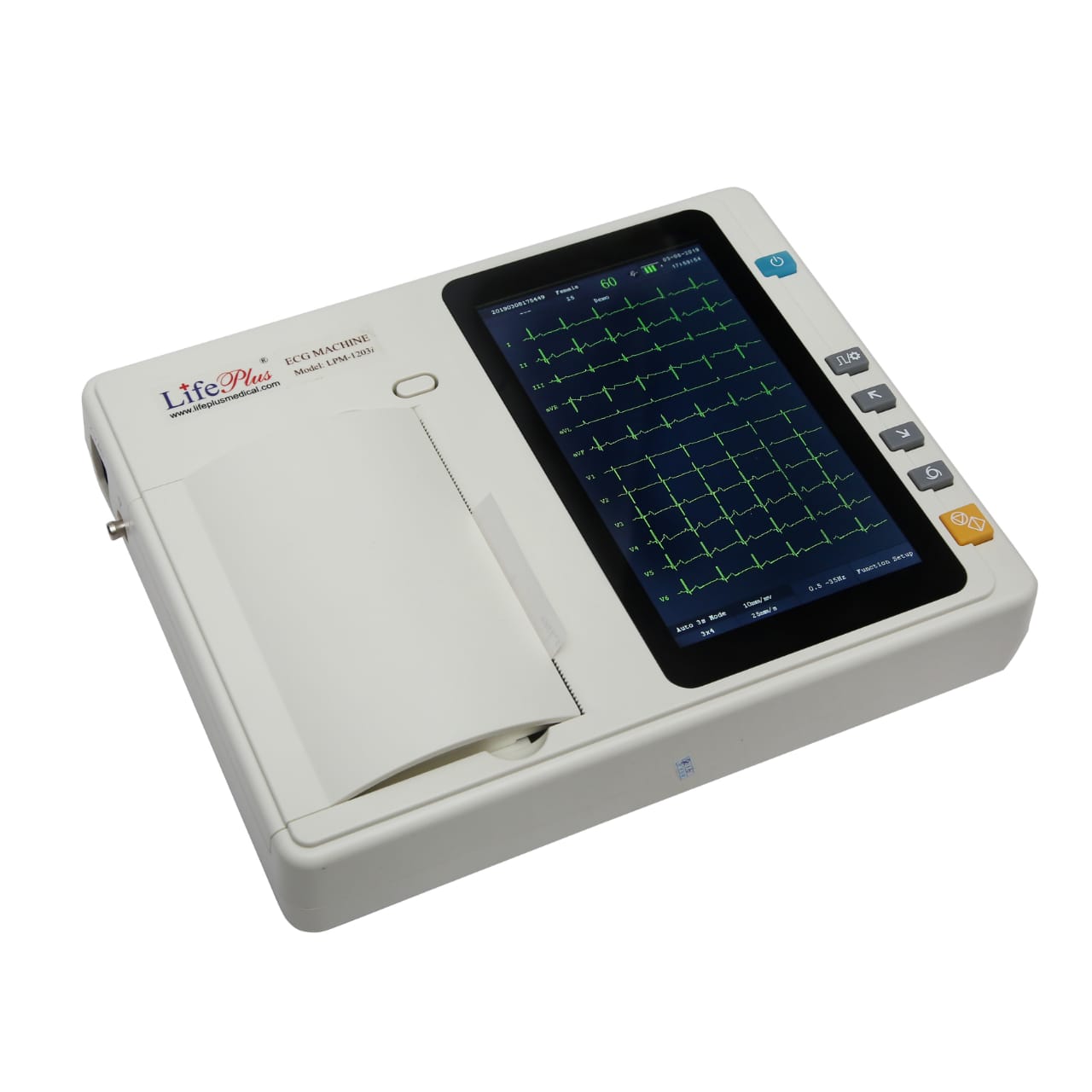 Life Plus 3 Channel ECG Machine - Global Surgicals