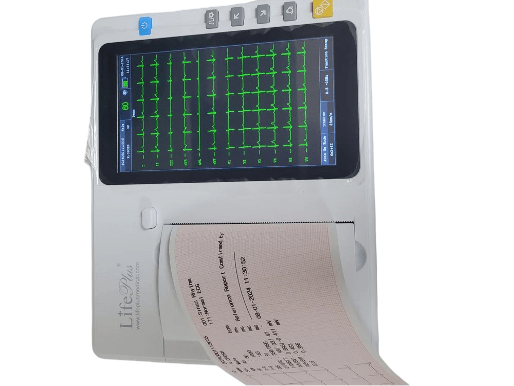 Life Plus 6 Channel ECG Machine - Global Surgicals