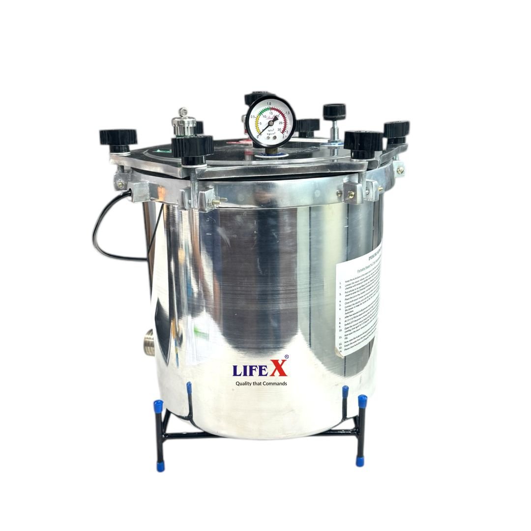 LifeX Autoclave Cooker Type Aluminium 12 x 14 26 Litres Deluxe Electric - Global Surgicals