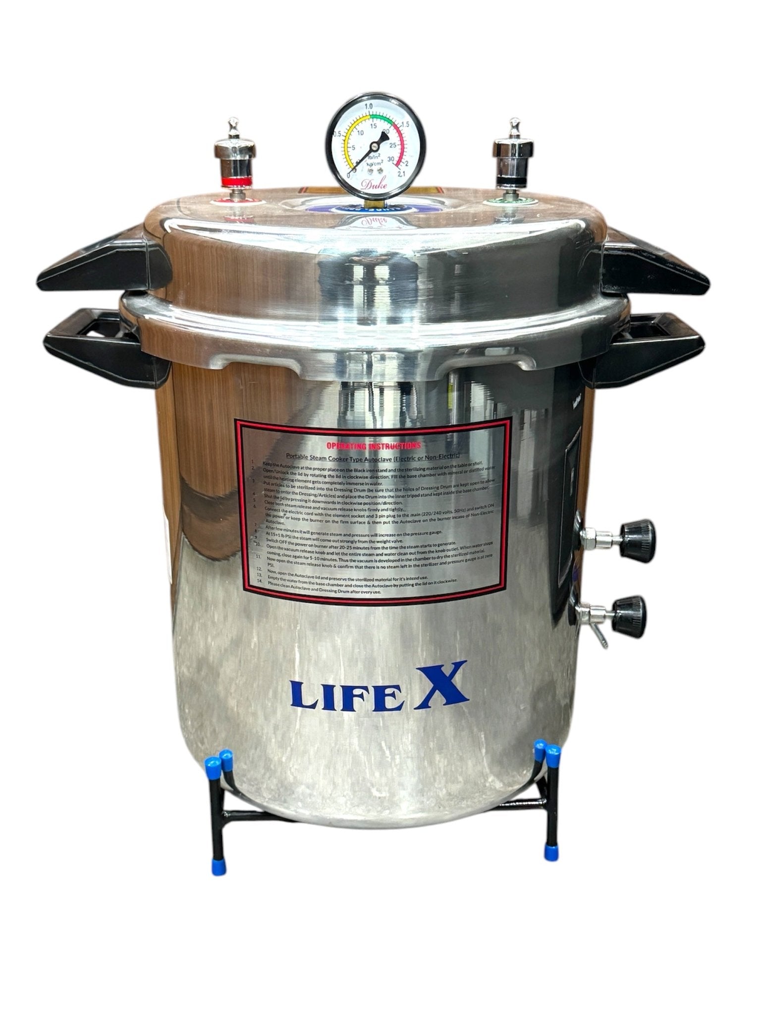 LifeX Autoclave Cooker Type Aluminium 12 x 16 Deluxe Electric - Global Surgicals