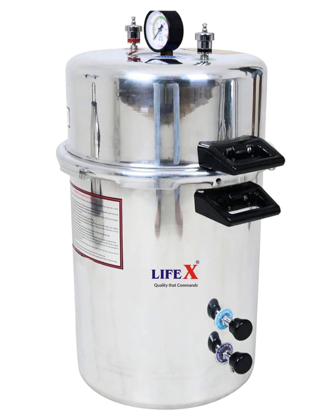 LifeX Autoclave Cooker Type Aluminium 12 x 22 39 Litres Deluxe Electric - Global Surgicals