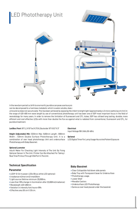 Lifex Phototherapy Unit Surface - Global Surgicals