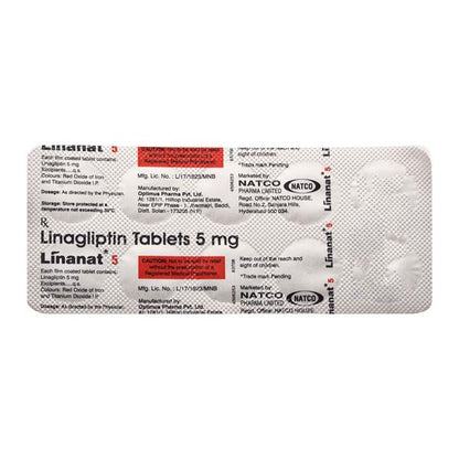 LINANAT 5 Tablet 10s's - Global Surgicals