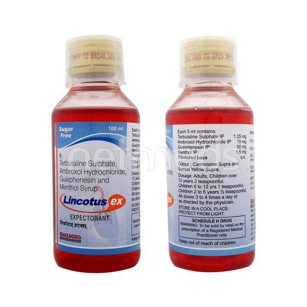 Lincotus EX Sugar Free Expectorant 100ml - Global Surgicals