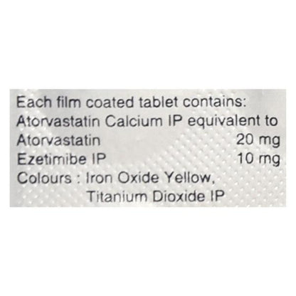 Lipi EZ 20mg Tablet 10'S - Global Surgicals