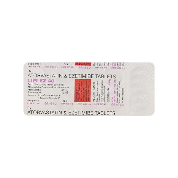 Lipi EZ 40mg Tablet 10'S - Global Surgicals