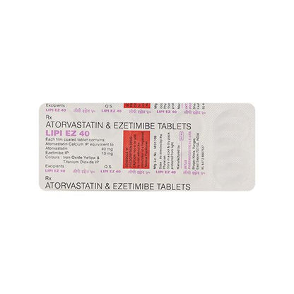 Lipi EZ 40mg Tablet 10'S - Global Surgicals