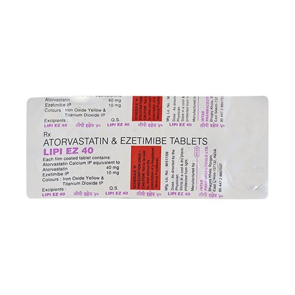 Lipi EZ 40mg Tablet 10'S - Global Surgicals