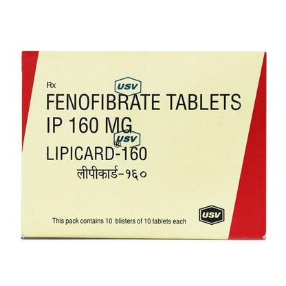 Lipicard 160mg Tablet 10'S - Global Surgicals