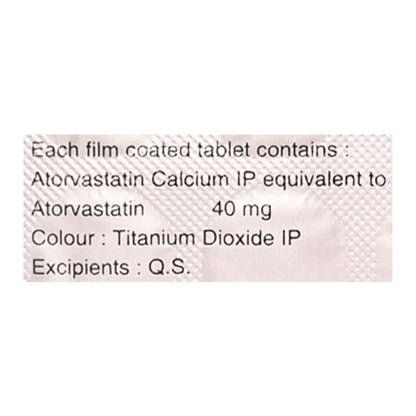 Lipicure 40mg Tablet 15'S - Global Surgicals