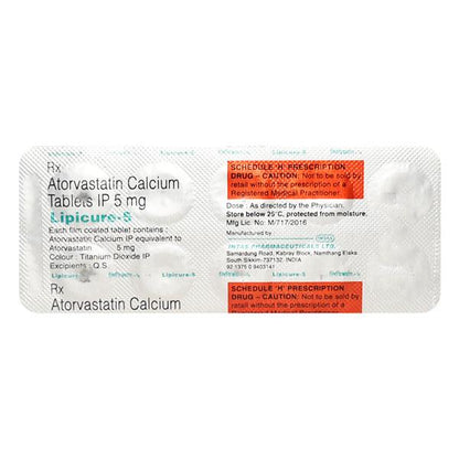 Lipicure 5mg Tablet 10'S - Global Surgicals