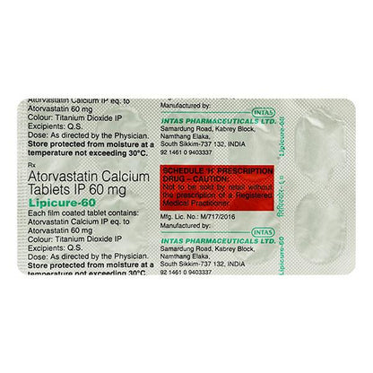 LIPICURE 60 Tablet 10's - Global Surgicals