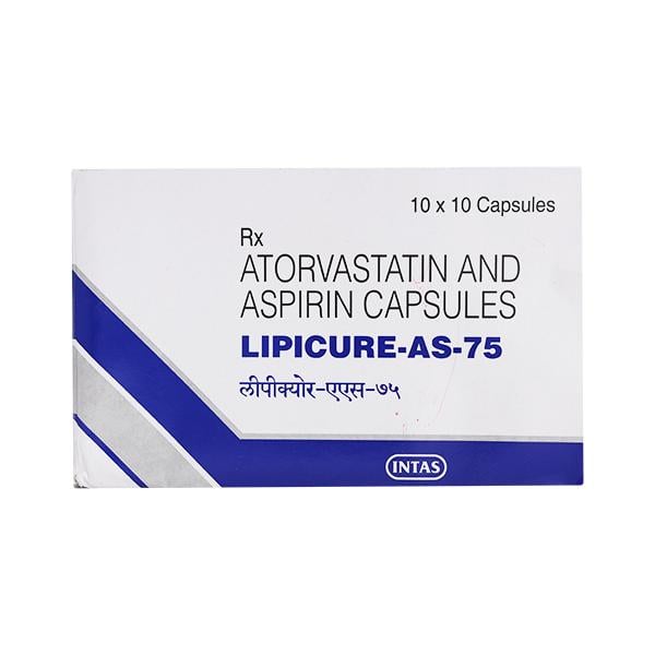 Lipicure AS 75mg Capsule 10'S - Global Surgicals