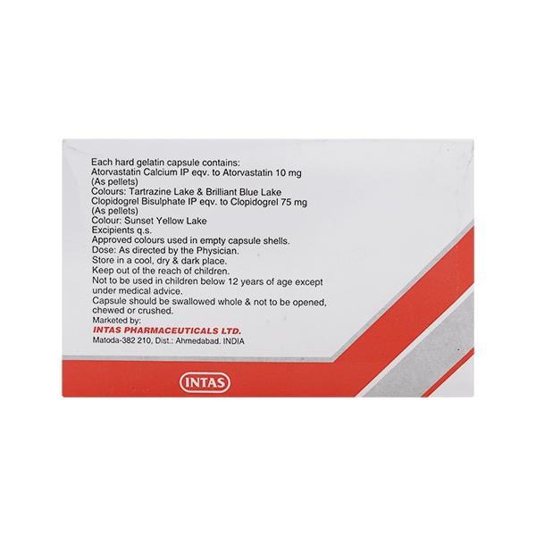 Lipicure CV 10/75mg Capsule 10'S - Global Surgicals