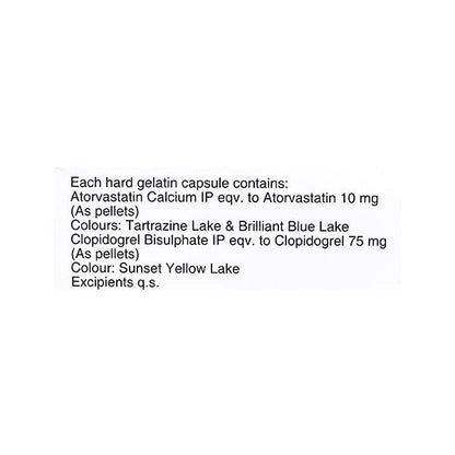 Lipicure CV 10/75mg Capsule 10'S - Global Surgicals