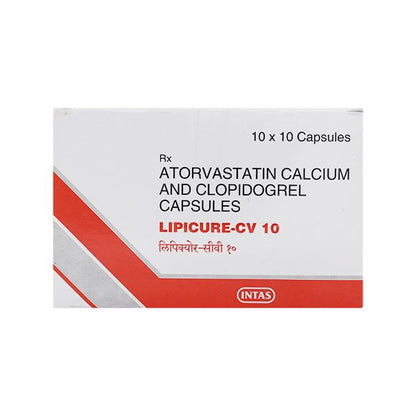 Lipicure CV 10/75mg Capsule 10'S - Global Surgicals