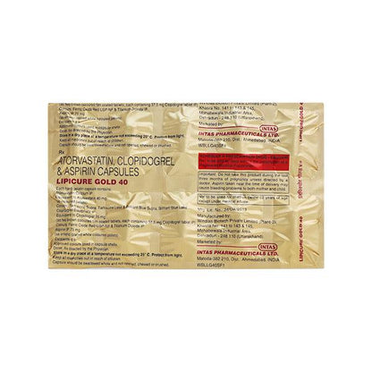 LIPICURE GOLD 40mg Capsule 10's - Global Surgicals