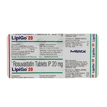 Lipigo 20mg Tablet 10'S - Global Surgicals