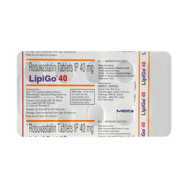 Lipigo 40mg Tablet 10'S - Global Surgicals