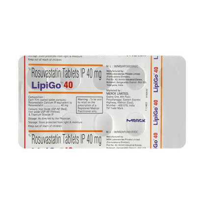 Lipigo 40mg Tablet 10'S - Global Surgicals