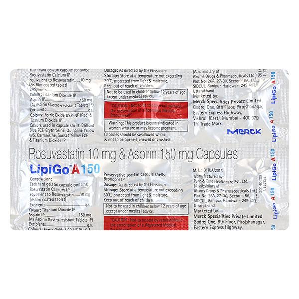 Lipigo A 10/150mg Capsule 10'S - Global Surgicals