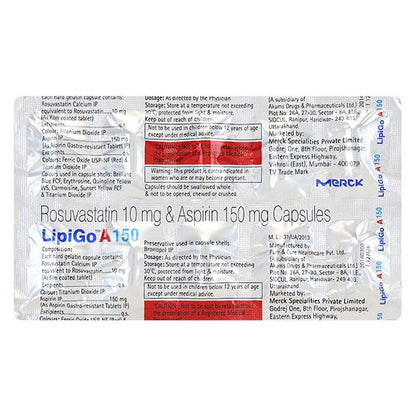Lipigo A 10/150mg Capsule 10'S - Global Surgicals