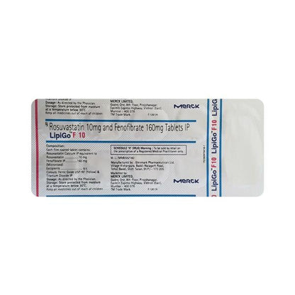Lipigo F 10mg Tablet 10'S - Global Surgicals