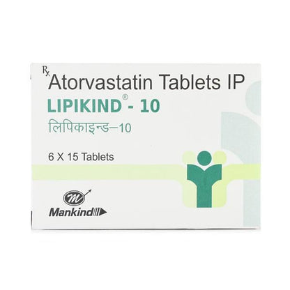 LIPIKIND 10mg Tablet 15's - Global Surgicals