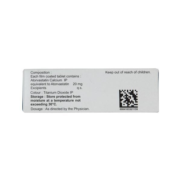 Lipikind 20mg Tablet 10'S - Global Surgicals