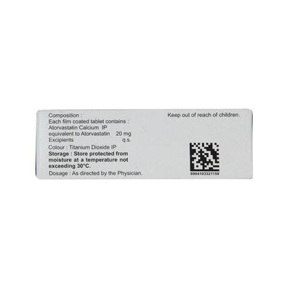 Lipikind 20mg Tablet 10'S - Global Surgicals