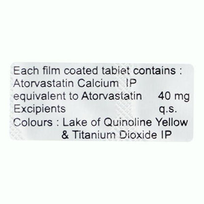Lipikind 40mg Tablet 10'S - Global Surgicals