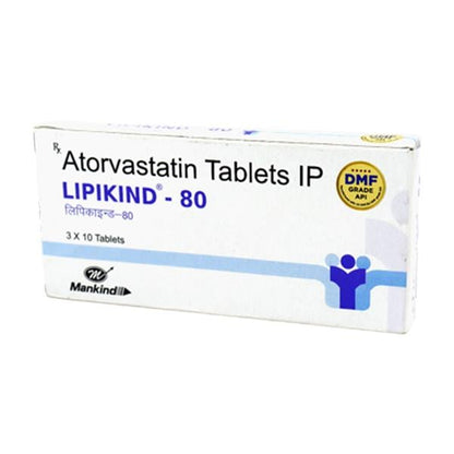 LIPIKIND 80 Tablet 10's - Global Surgicals