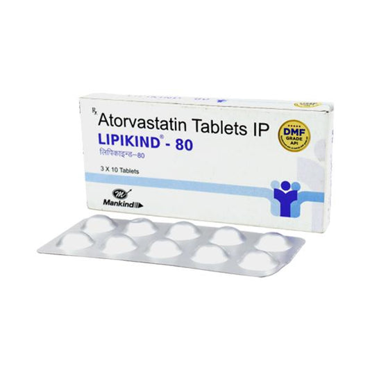 LIPIKIND 80 Tablet 10's - Global Surgicals