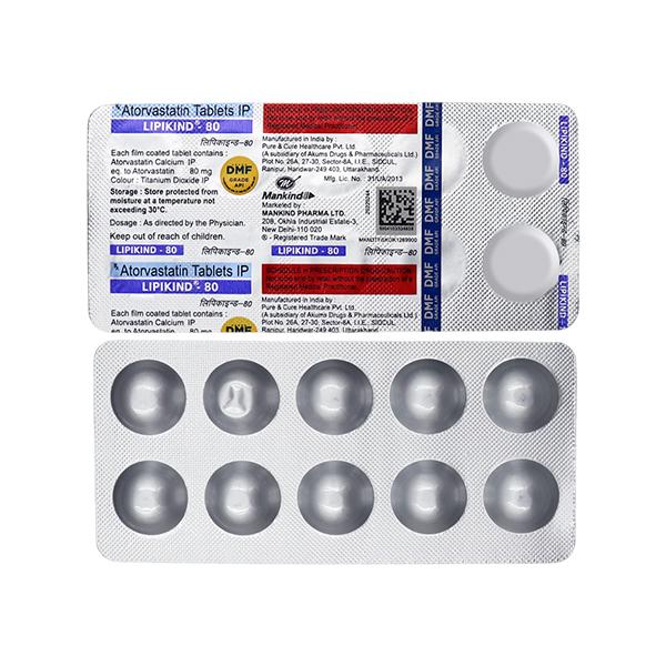 LIPIKIND 80 Tablet 10's - Global Surgicals