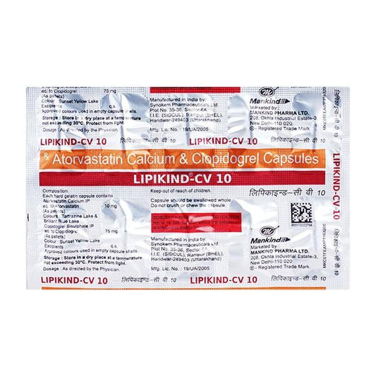 LIPIKIND CV 10 Capsule 10's - Global Surgicals