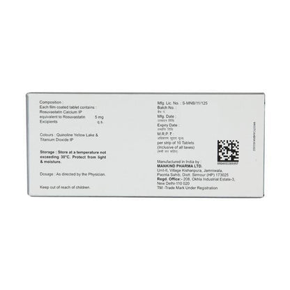 Lipirose 5mg Tablet 10'S - Global Surgicals
