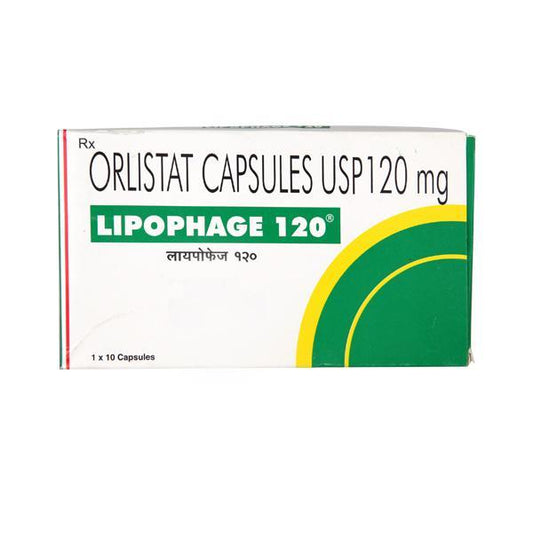 Lipophage 120mg Capsule 10'S - Global Surgicals