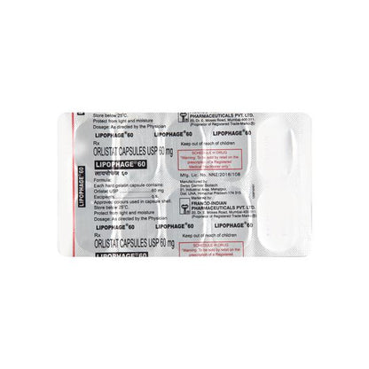Lipophage 60mg Capsule 10'S - Global Surgicals