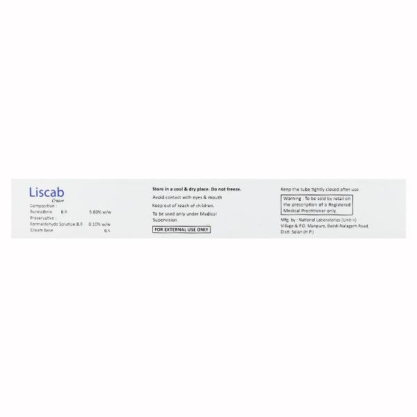 LISCAB Cream 30gm - Global Surgicals