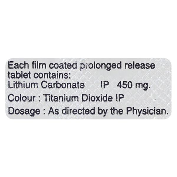 Lithic SR 450mg Tablet 10'S - Global Surgicals