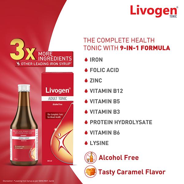 LIVOGEN ADULT Tonic 200ml - Global Surgicals