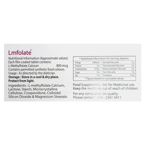 LMFOLATE Tablet 10's - Global Surgicals
